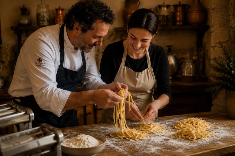 Florentijnse kookles pasta maken