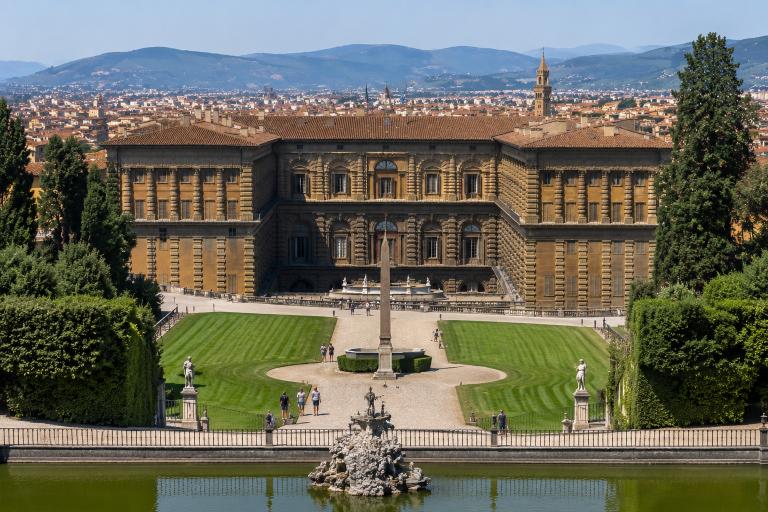Palazzo Pitti en Boboli Gardens