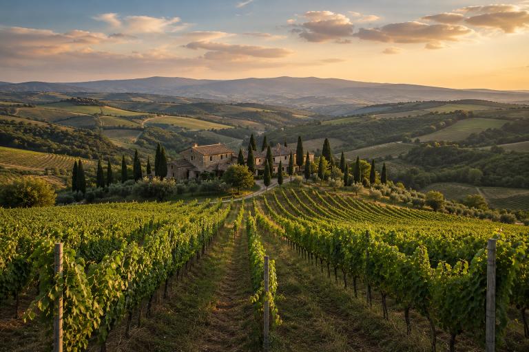 Chianti heuvels Toscane wijnstreek