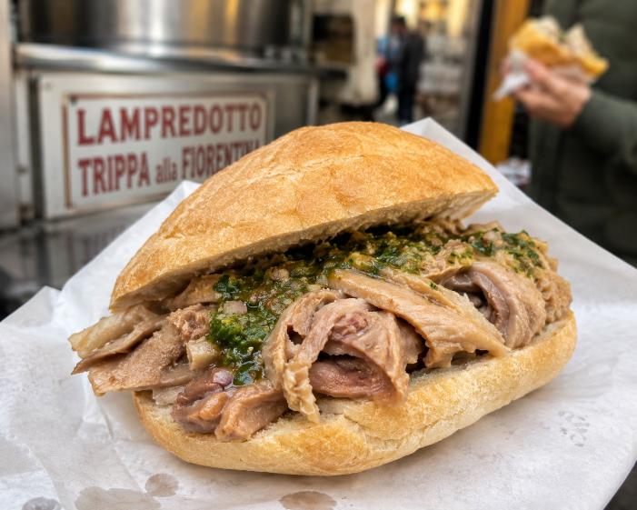 Lampredotto panino Florence