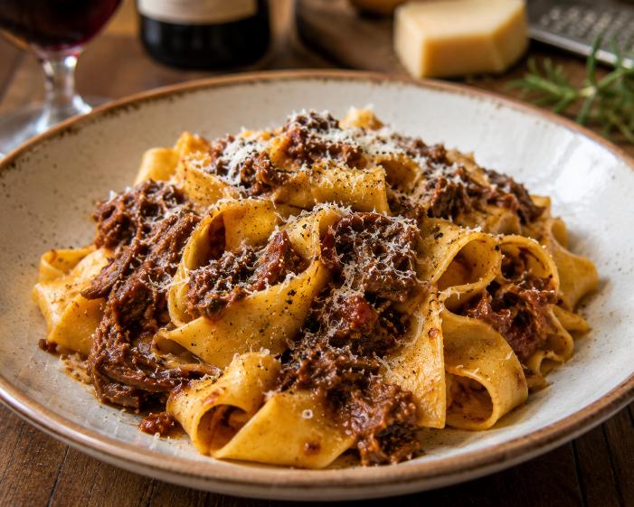 Pappardelle al cinghiale pasta