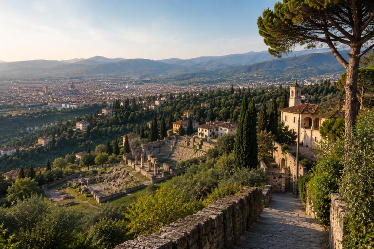 Fiesole heuvel boven Florence