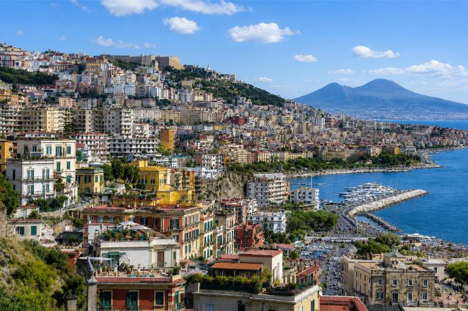 Napels panorama vanuit Posillipo