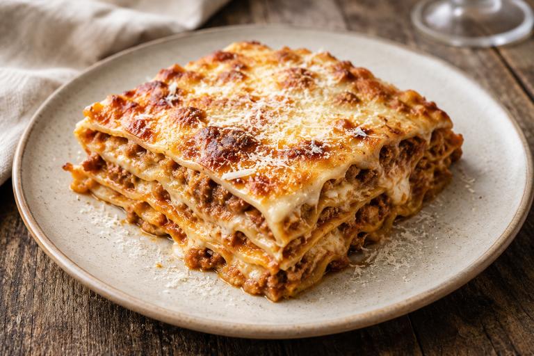 Vincisgrassi — Marchigiana lasagna met ragù